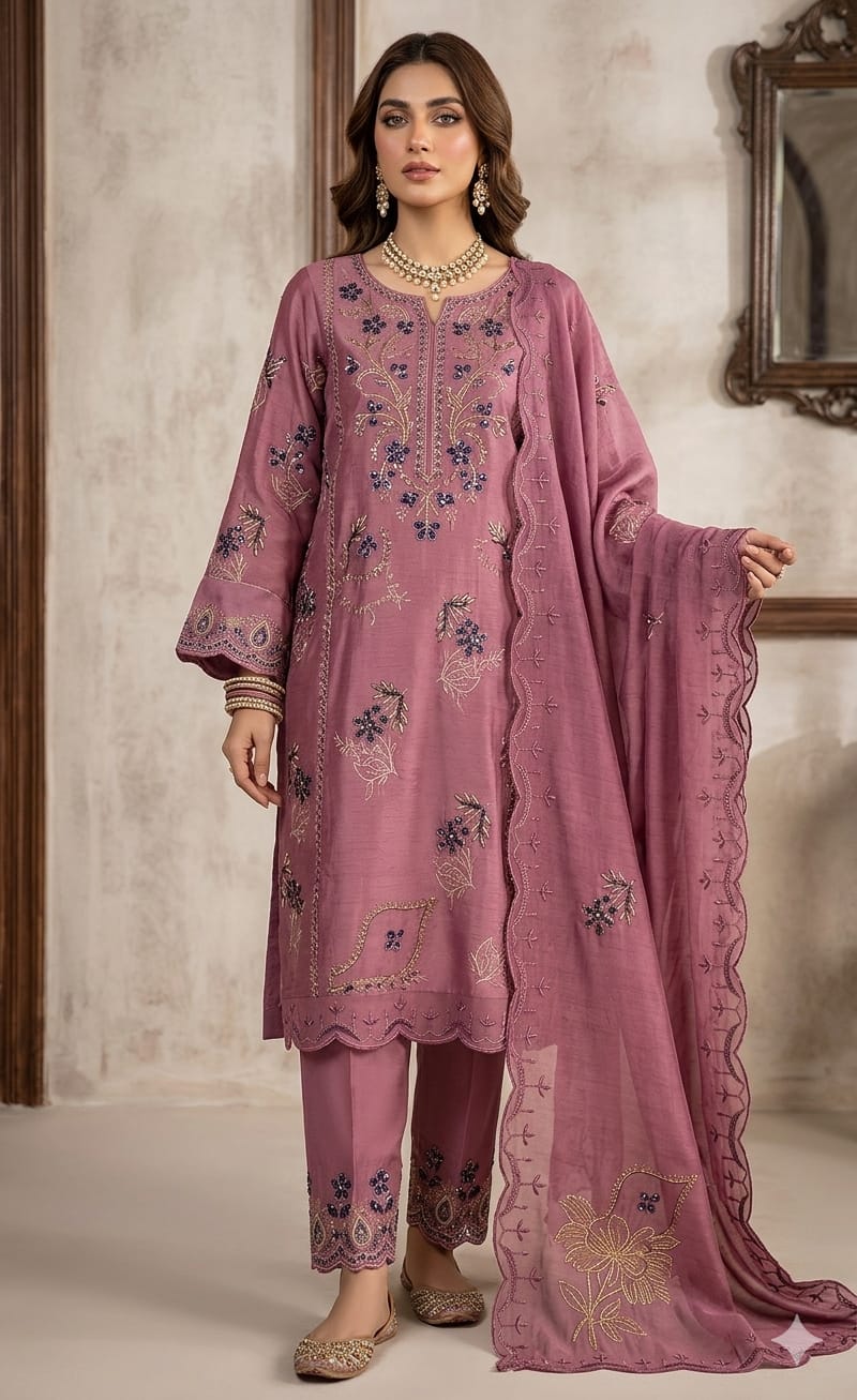 MINSA by P.K-Mauve / Dusty Rose 3-piece suit