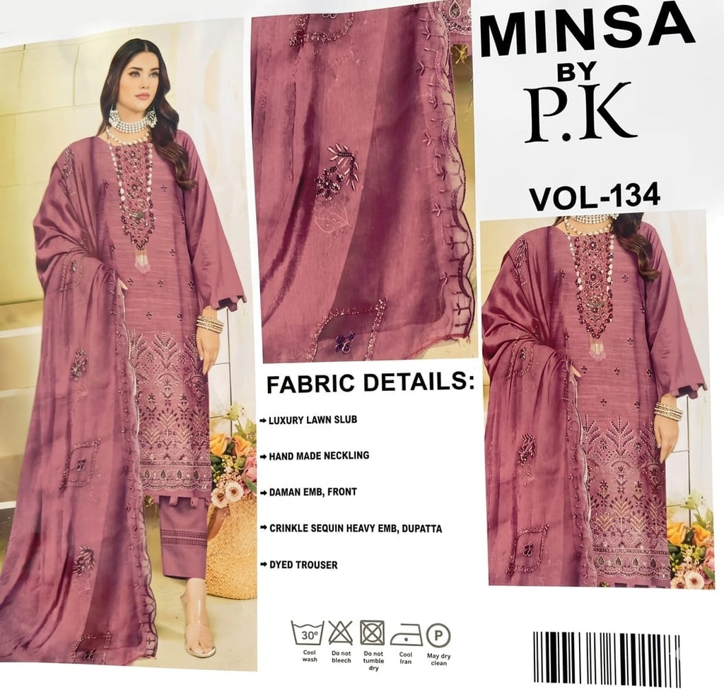MINSA by P.K-Mauve / Dusty Rose 3-piece suit