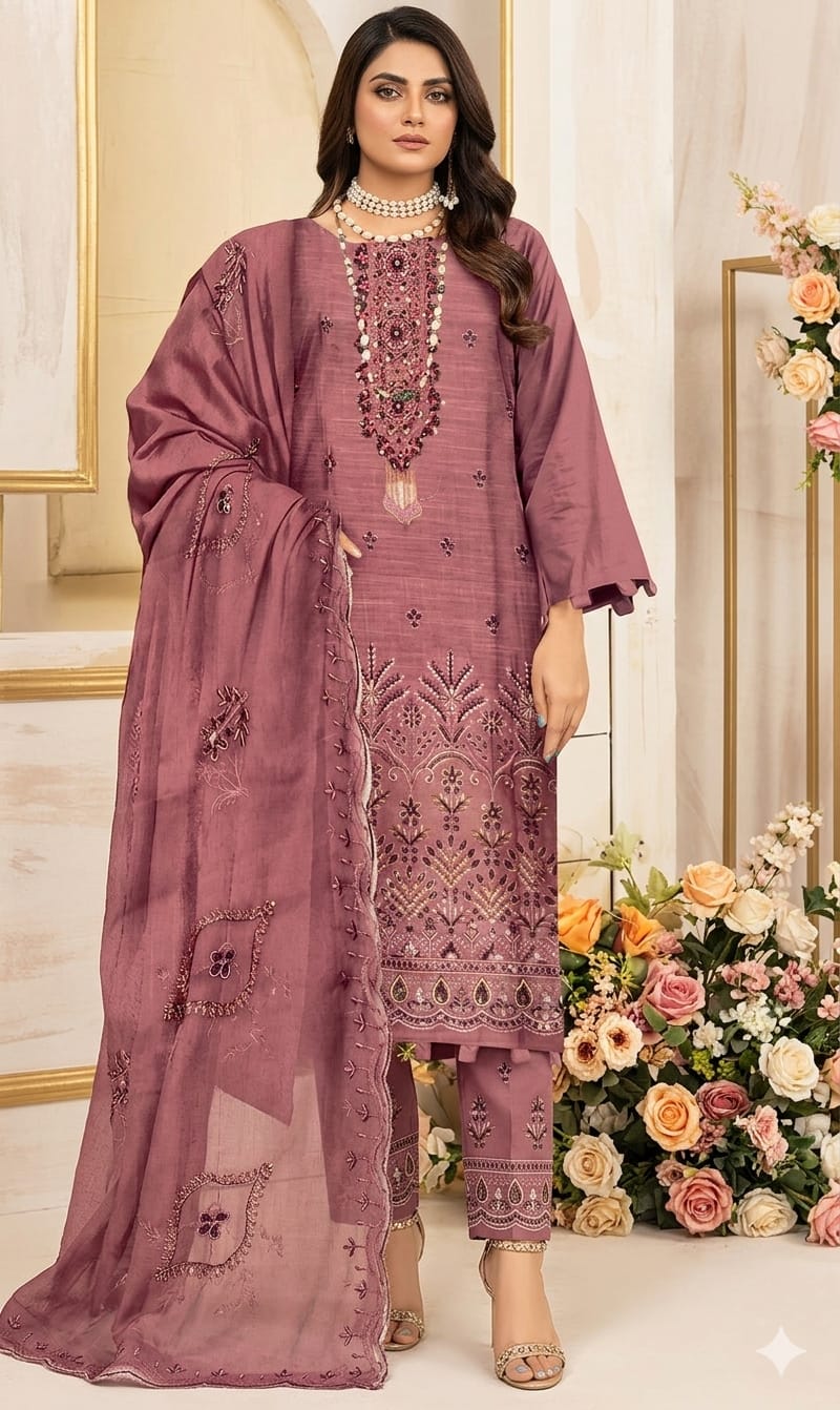 MINSA by P.K-Mauve / Dusty Rose 3-piece suit