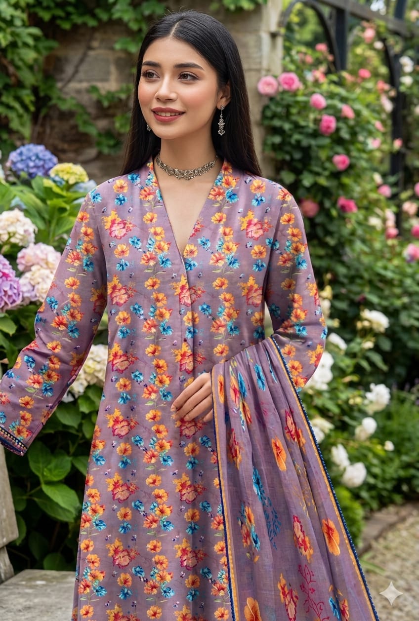 MH Arts – Bana Dora Lawn Allover