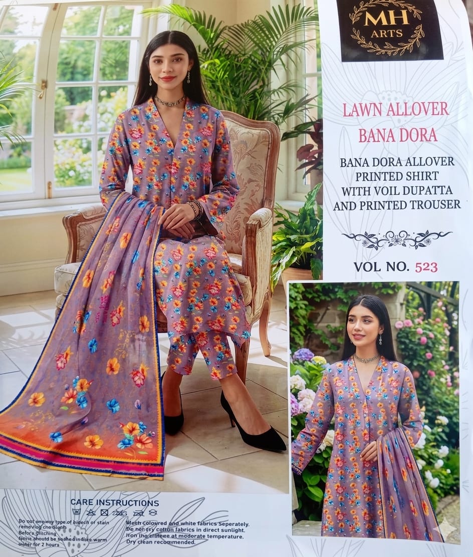 MH Arts – Bana Dora Lawn Allover