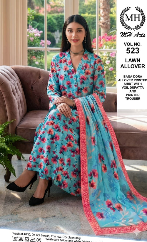 MH Arts – Bana Dora Lawn Allover