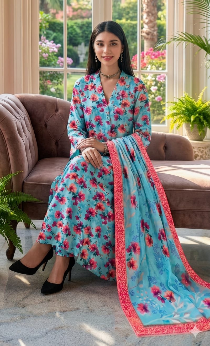 MH Arts – Bana Dora Lawn Allover