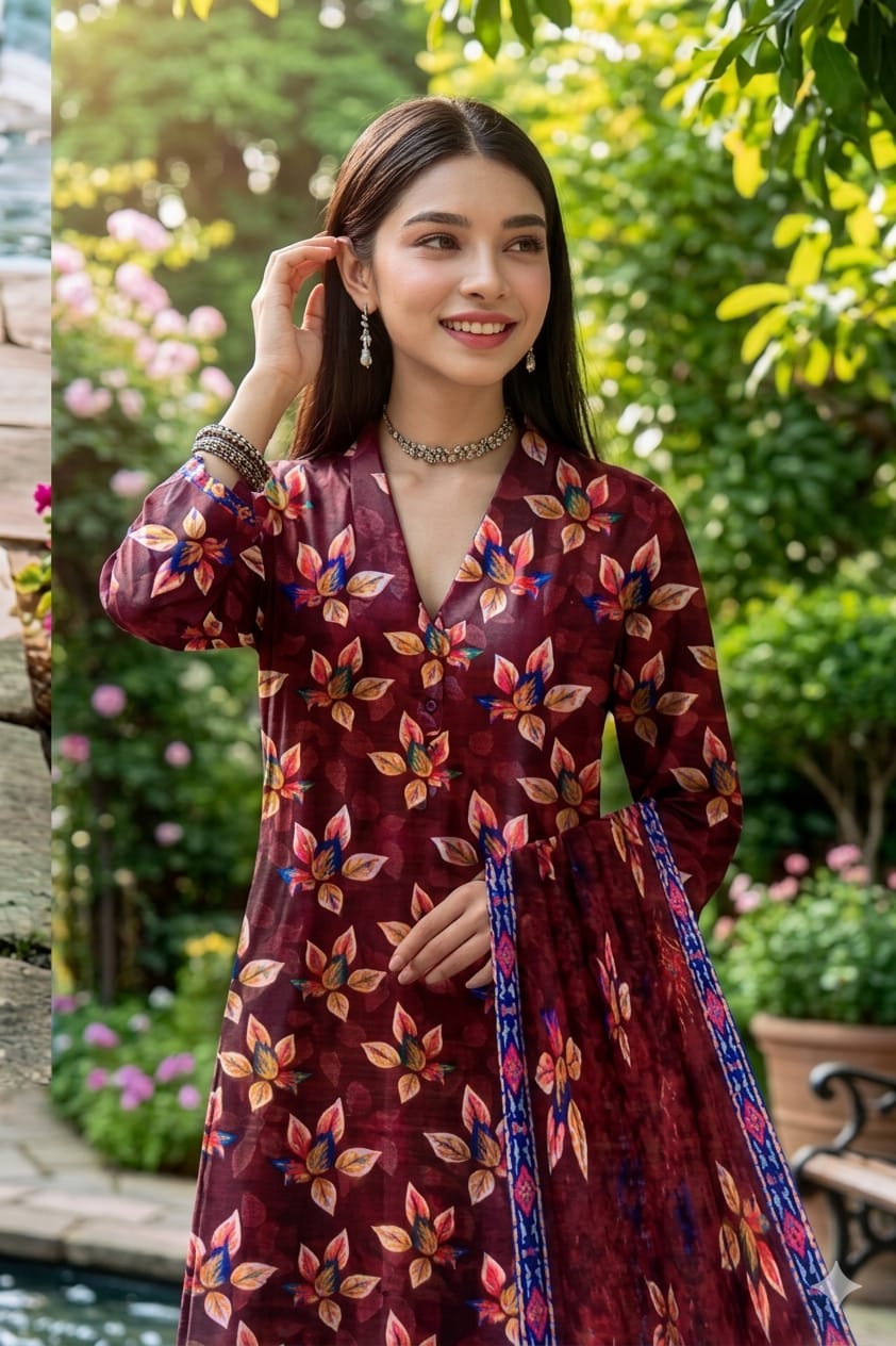 MH Arts – Bana Dora Lawn Allover