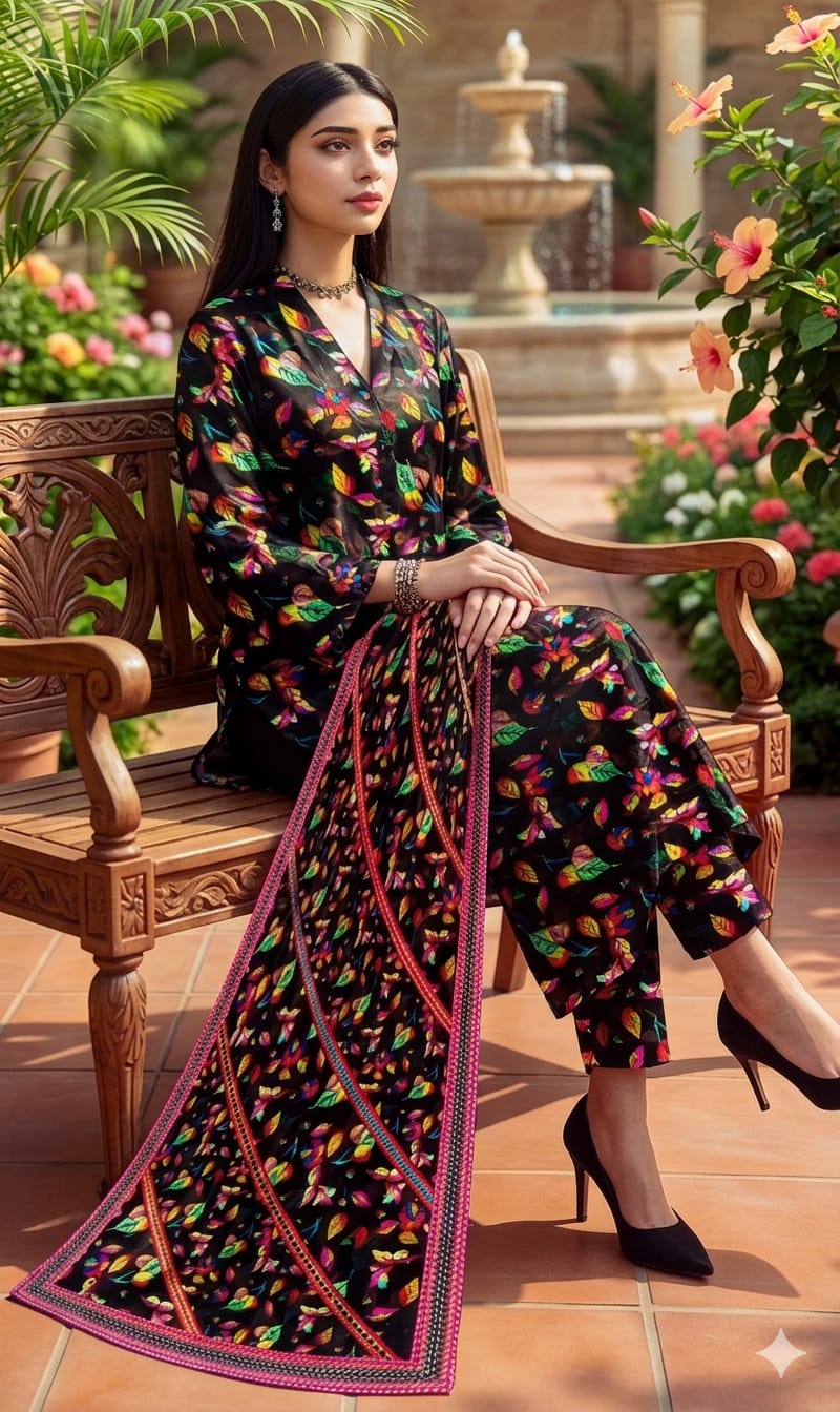 MH Arts – Bana Dora Lawn Allover