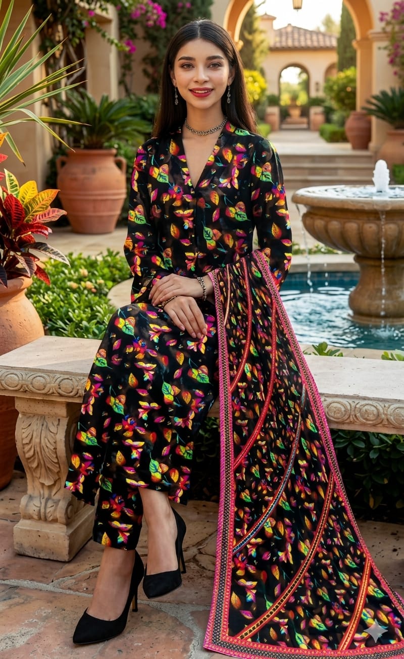MH Arts – Bana Dora Lawn Allover