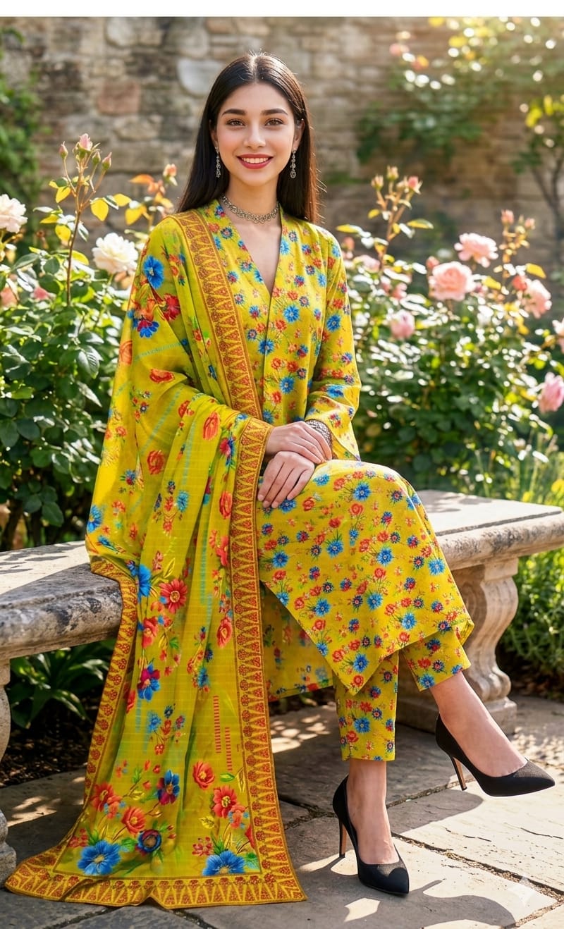 MH Arts – Bana Dora Lawn Allover