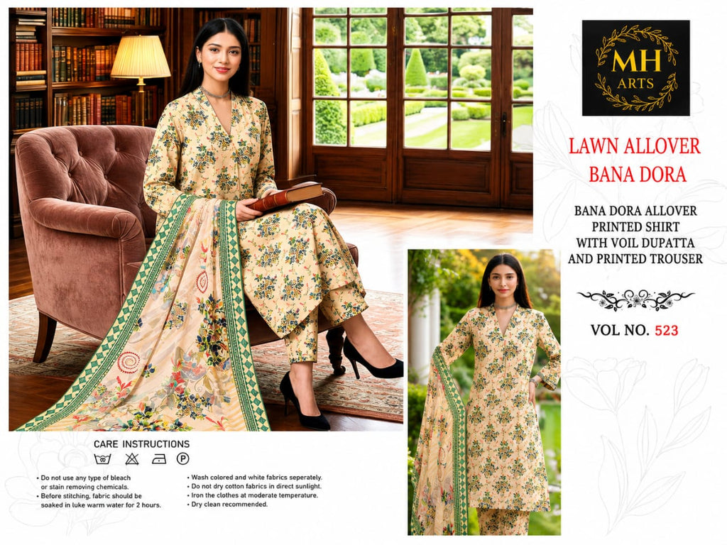 MH Arts – Lawn Allover Bana Dora